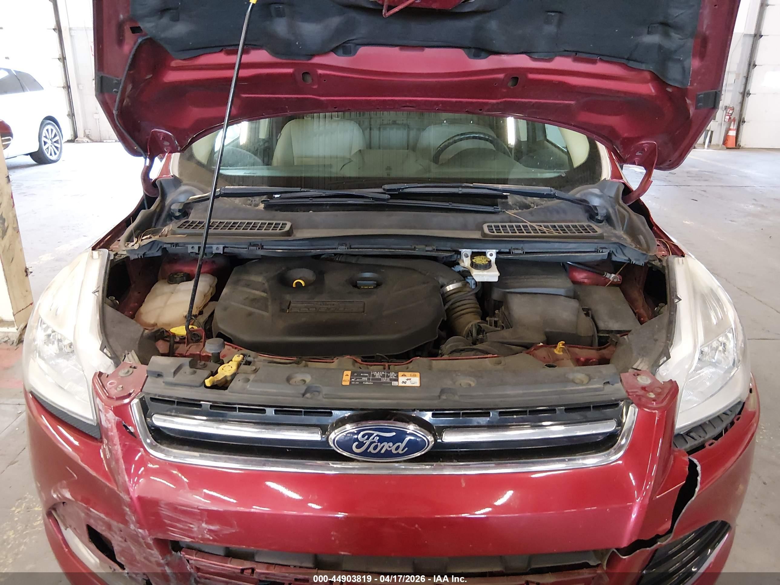 2014 Ford Escape Titanium Red vin: 1FMCU9J94EUA58823