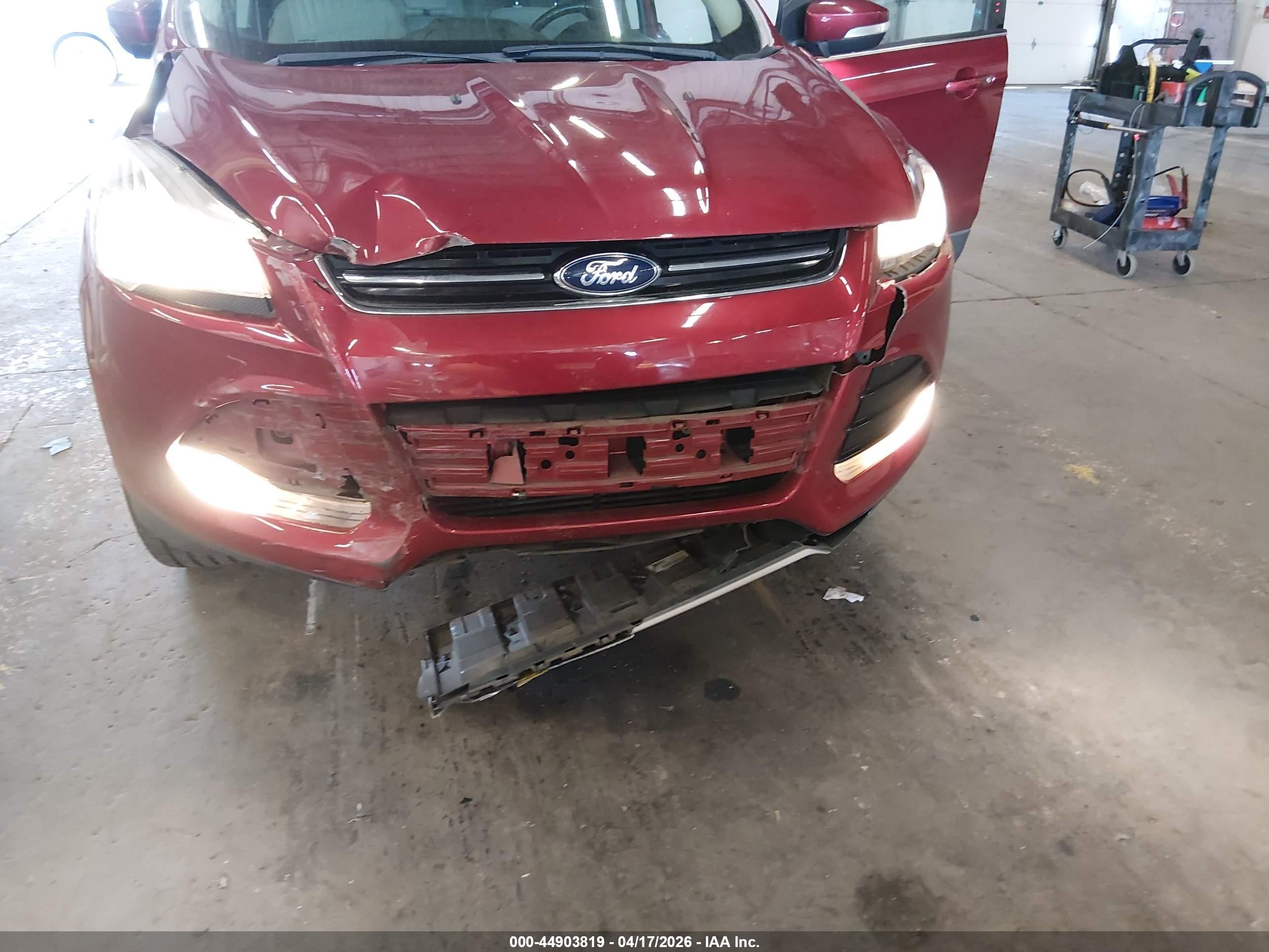 2014 Ford Escape Titanium Red vin: 1FMCU9J94EUA58823