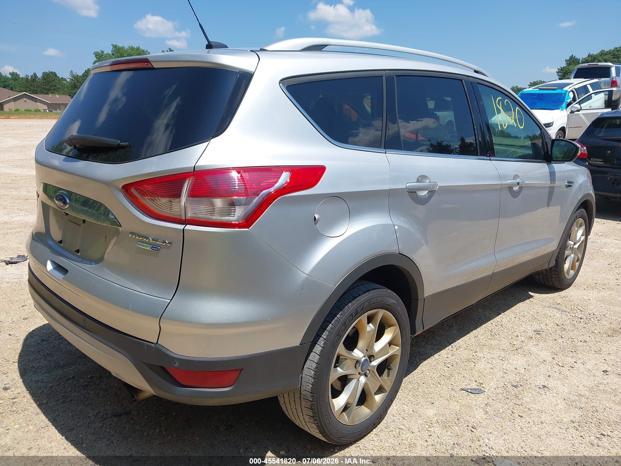 2014 Ford Escape Titanium Silver vin: 1FMCU9J94EUA59227