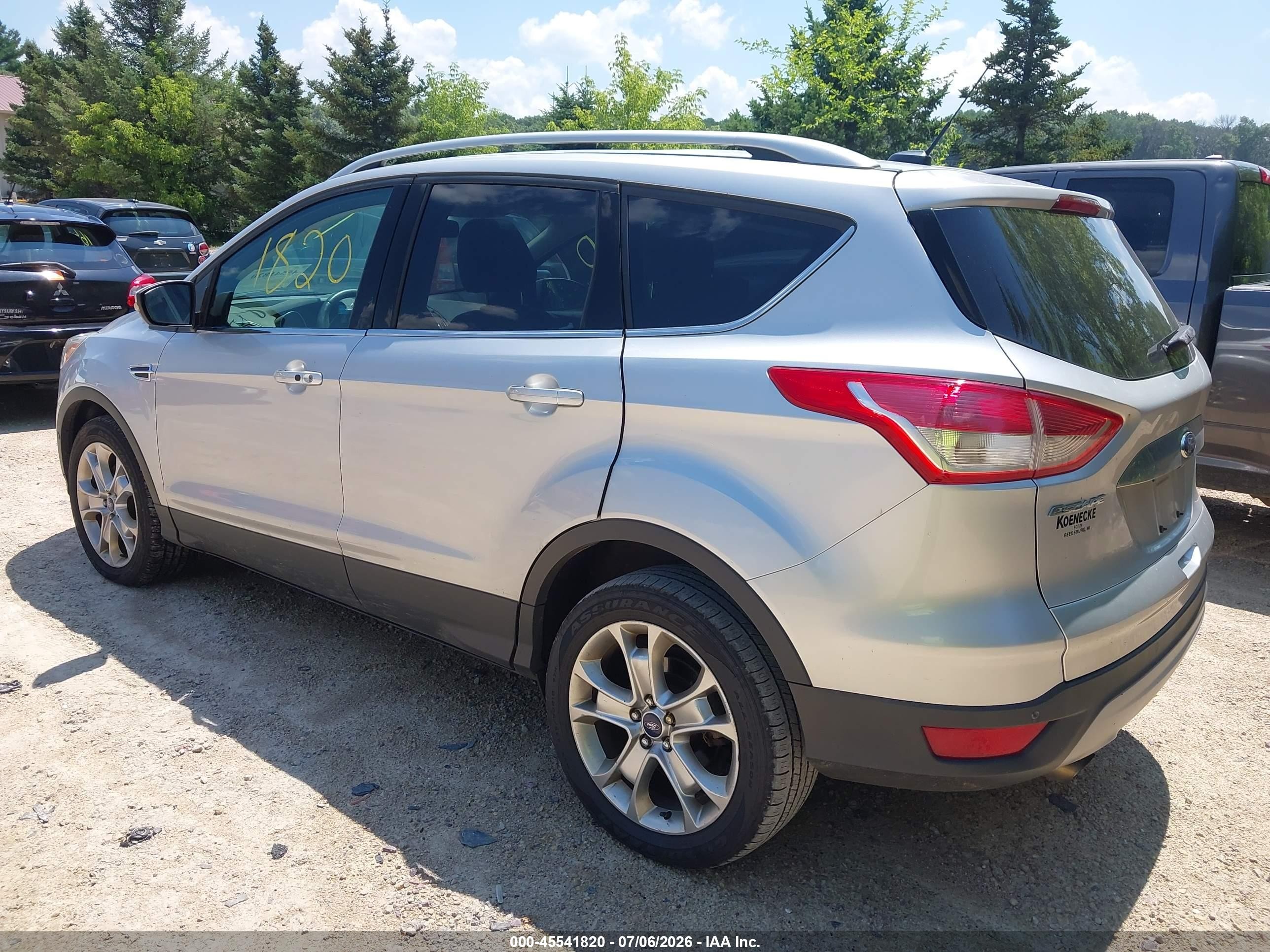 2014 Ford Escape Titanium Silver vin: 1FMCU9J94EUA59227