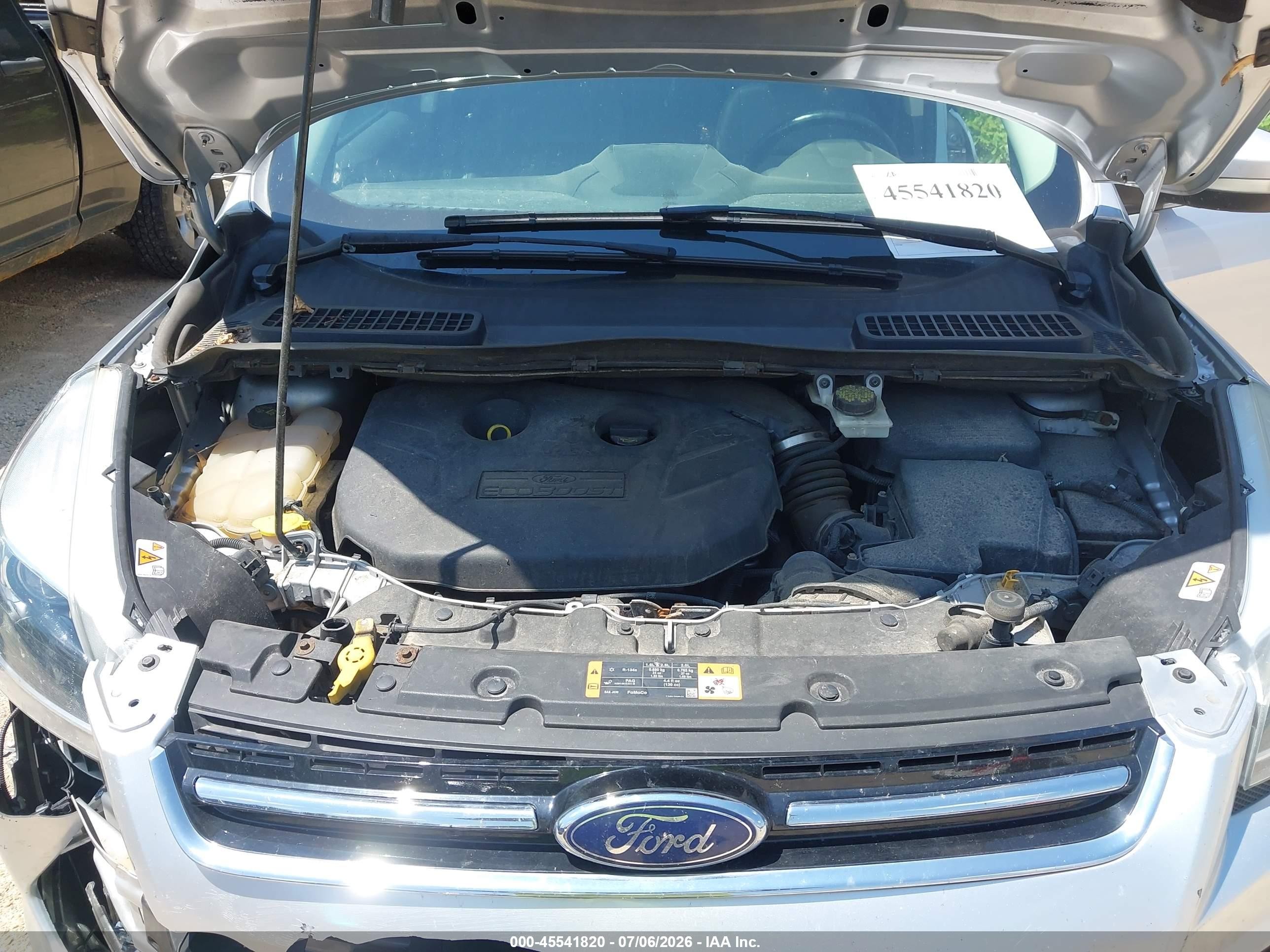 2014 Ford Escape Titanium Silver vin: 1FMCU9J94EUA59227