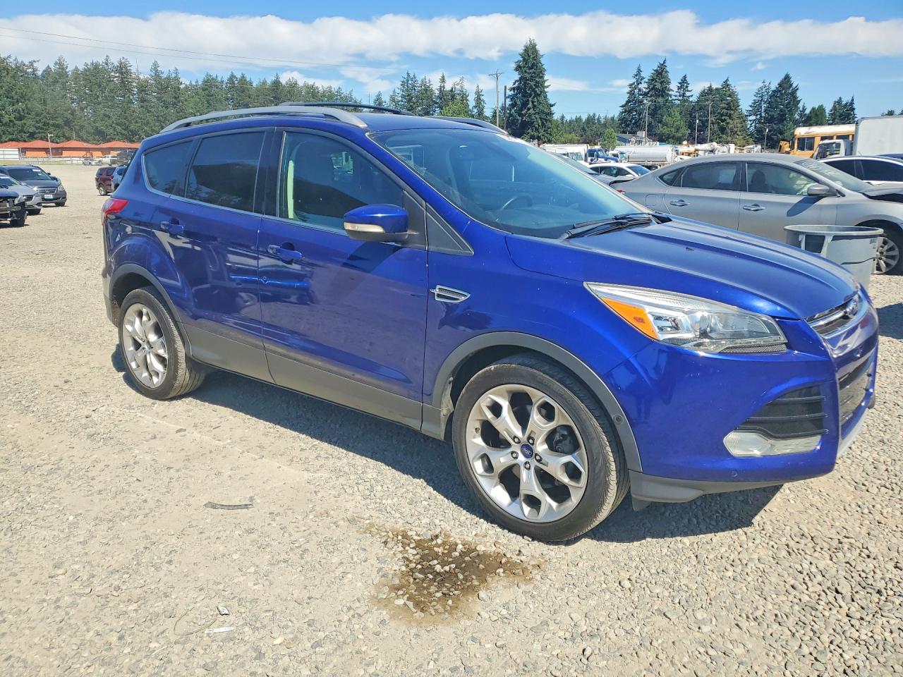 2014 Ford Escape Titanium Blue vin: 1FMCU9J94EUA63536