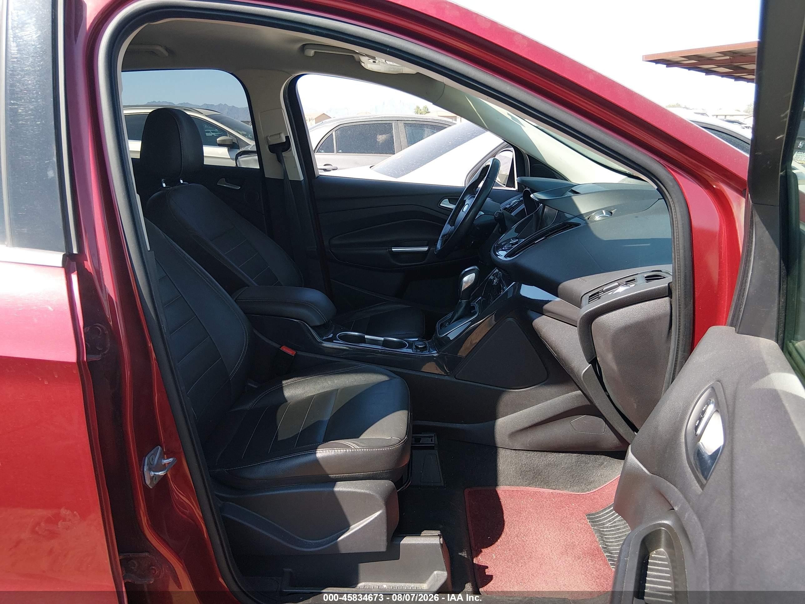 2014 Ford Escape Titanium Burgundy vin: 1FMCU9J94EUA75878