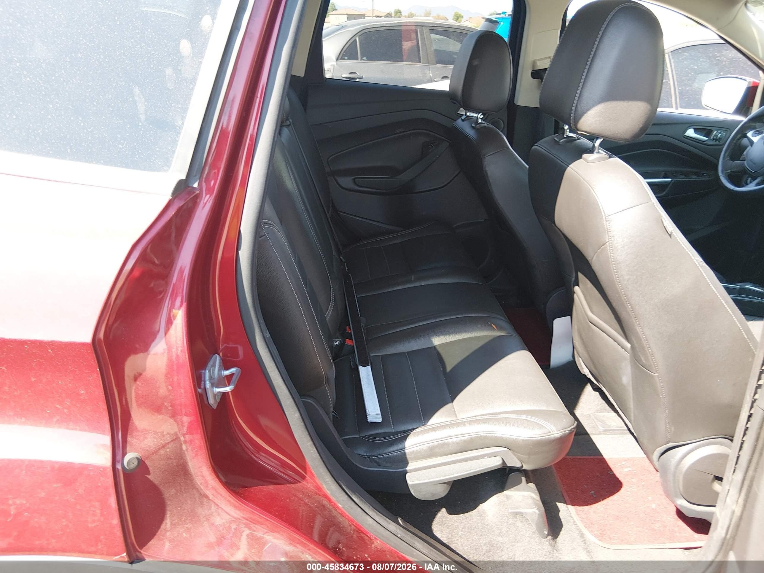 2014 Ford Escape Titanium Burgundy vin: 1FMCU9J94EUA75878