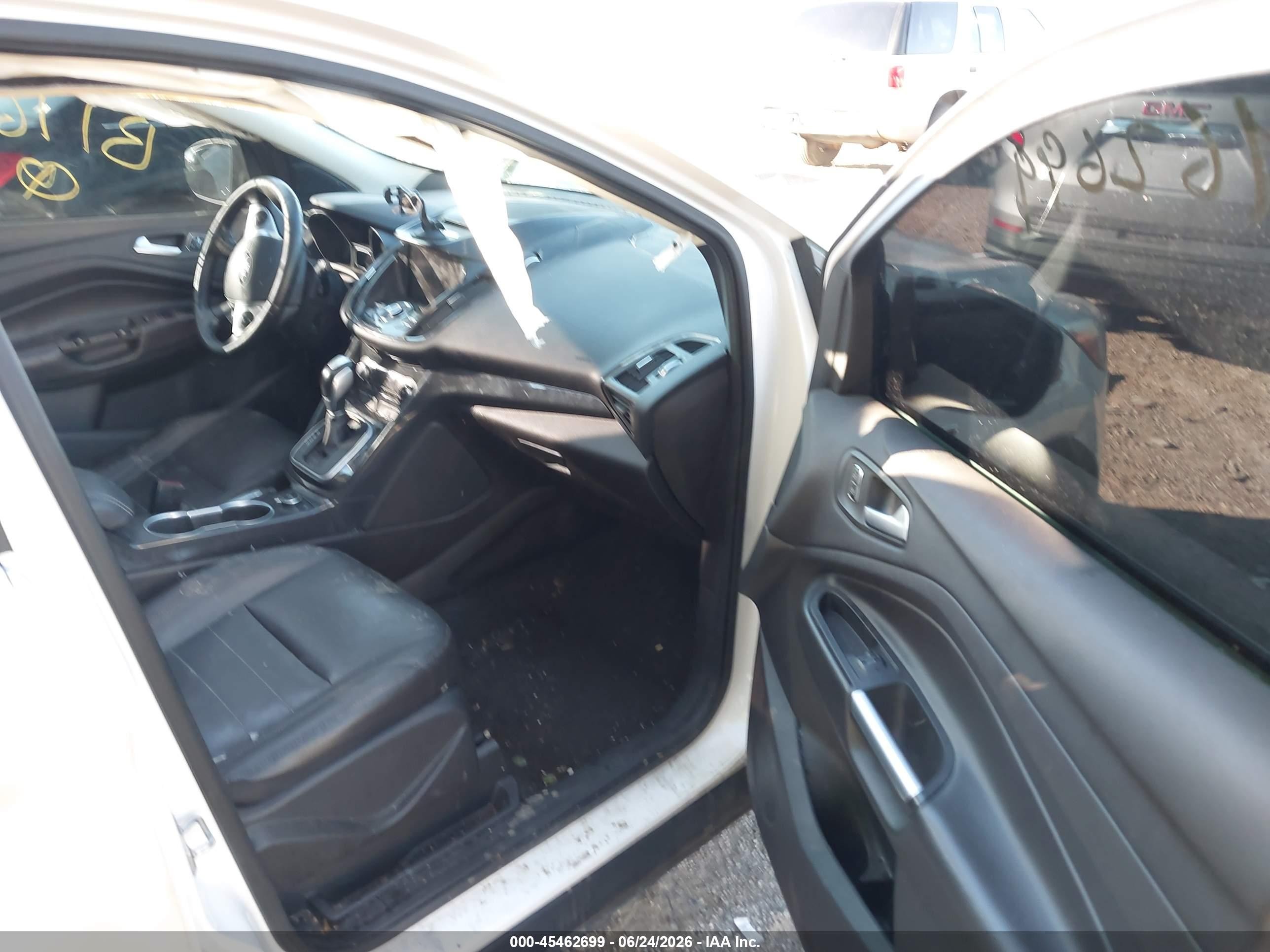 2014 Ford Escape Titanium Белый vin: 1FMCU9J94EUB11682