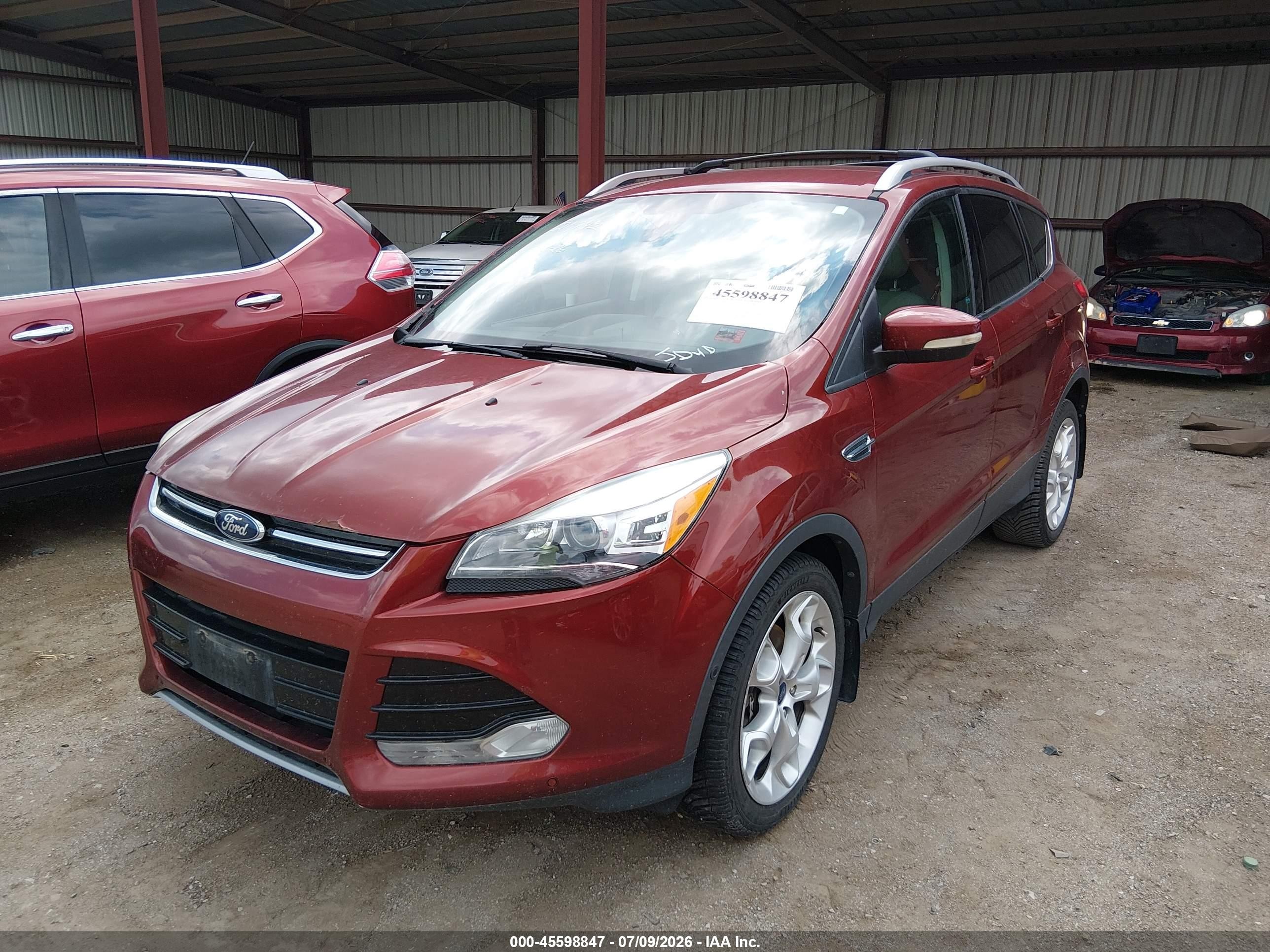 2014 Ford Escape Titanium Orange vin: 1FMCU9J94EUB14629