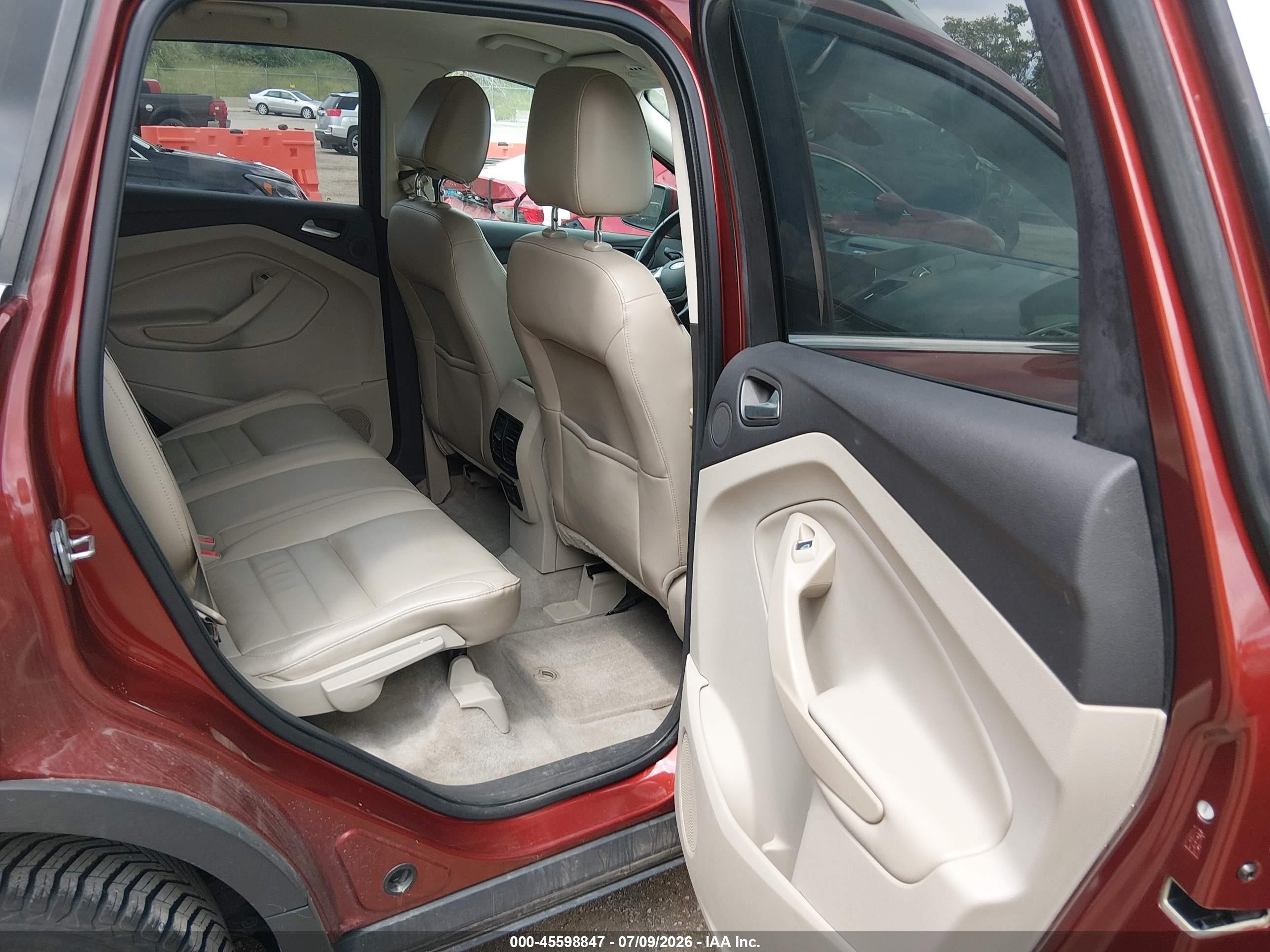 2014 Ford Escape Titanium Orange vin: 1FMCU9J94EUB14629