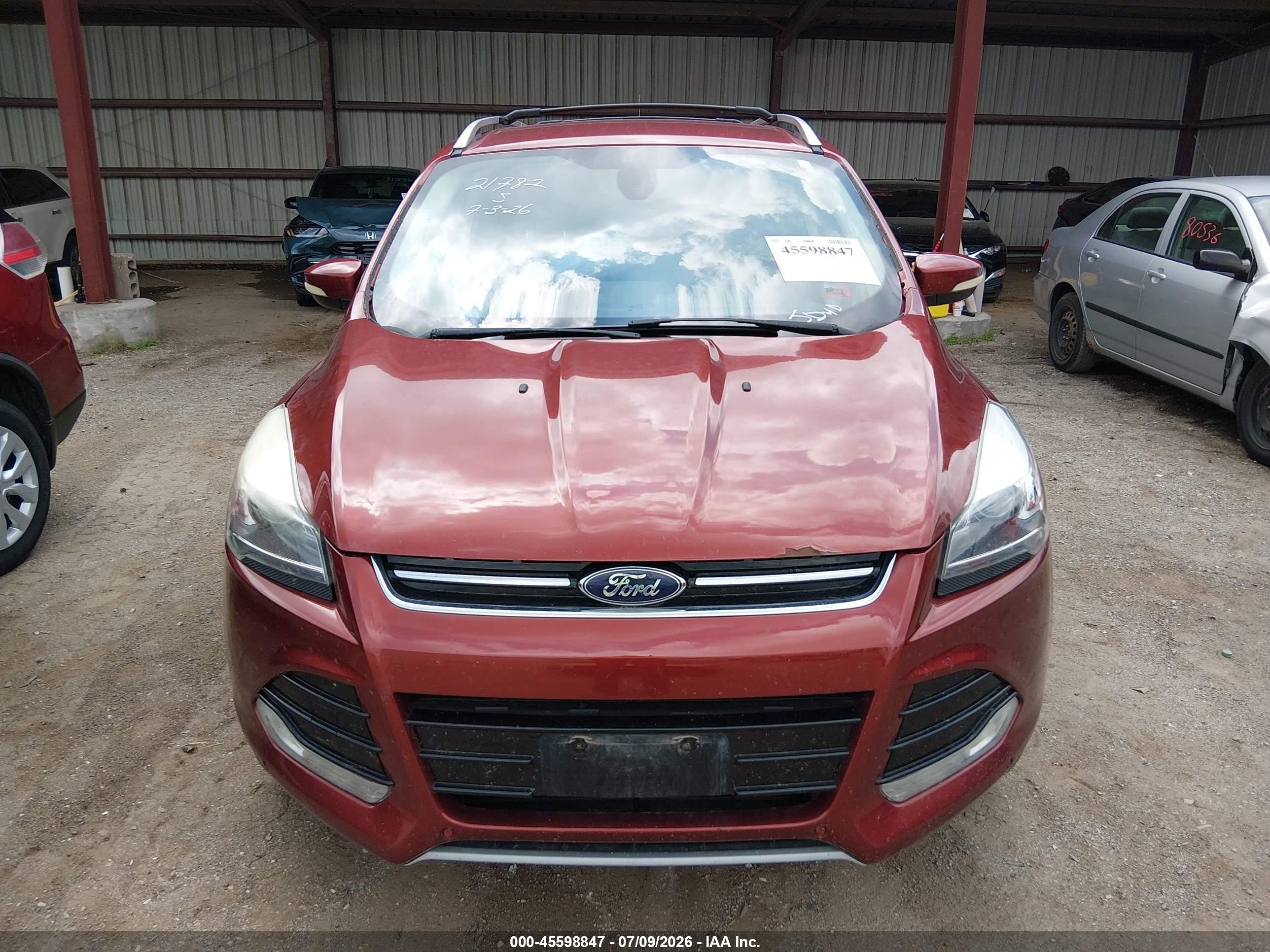 2014 Ford Escape Titanium Orange vin: 1FMCU9J94EUB14629