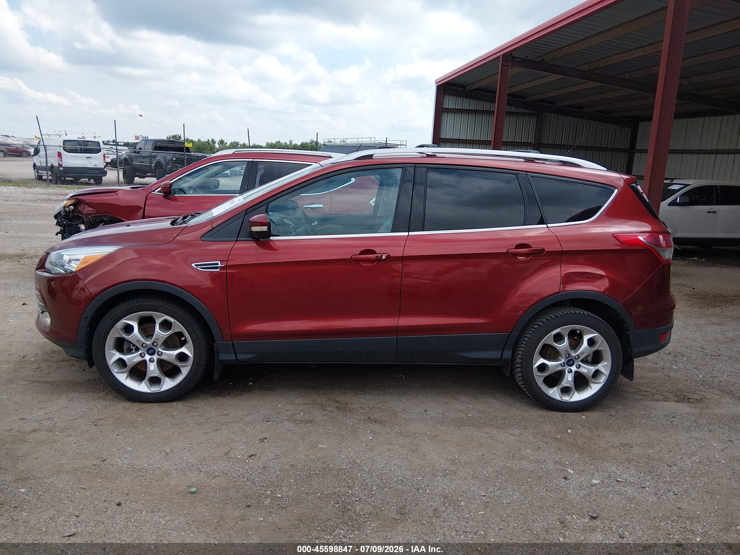 2014 Ford Escape Titanium Orange vin: 1FMCU9J94EUB14629