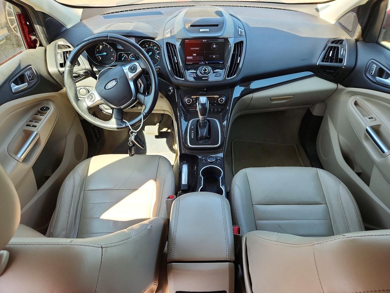 2014 Ford Escape Titanium Red vin: 1FMCU9J94EUB29339