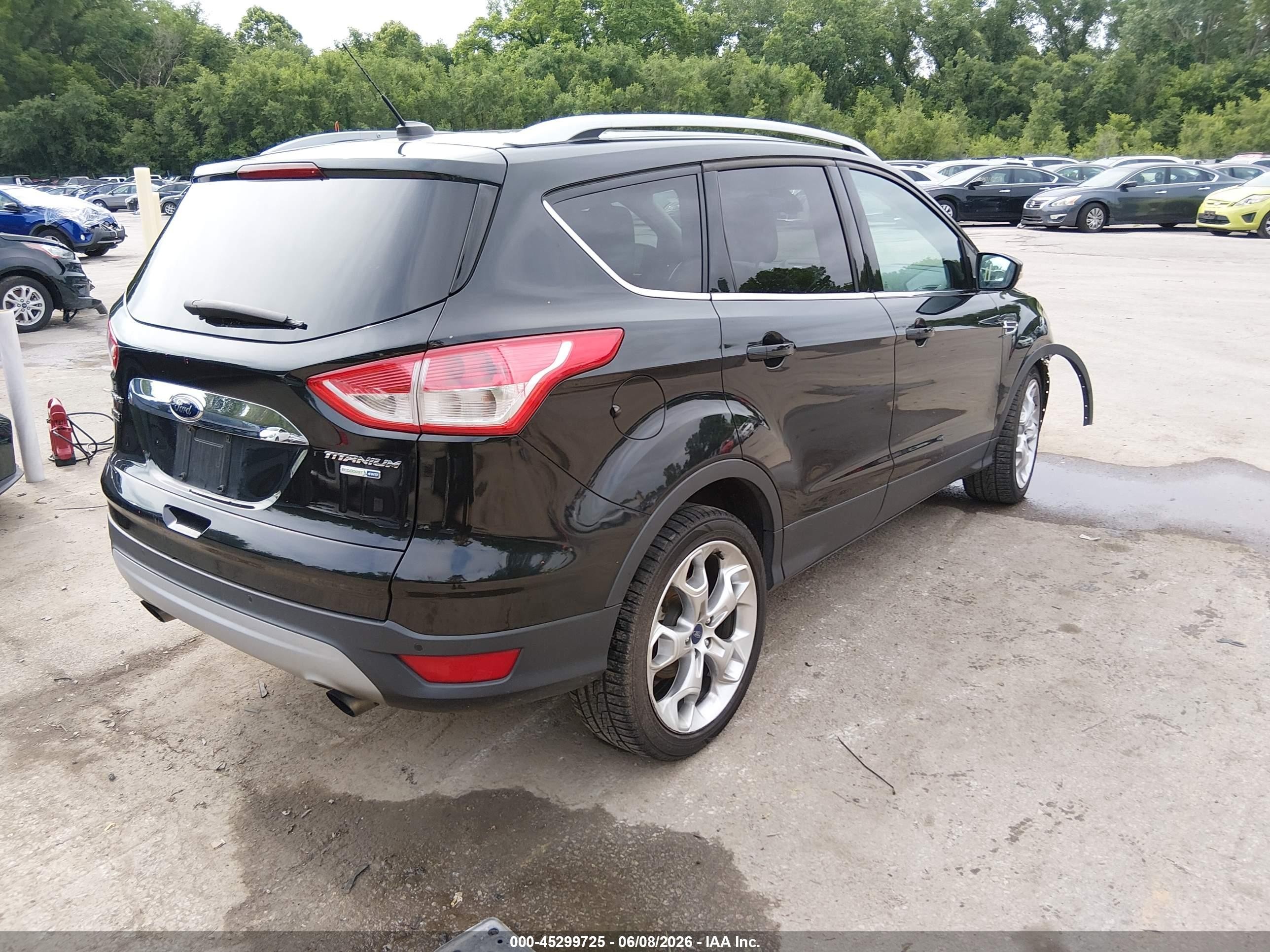 2014 Ford Escape Titanium Black vin: 1FMCU9J94EUB79609