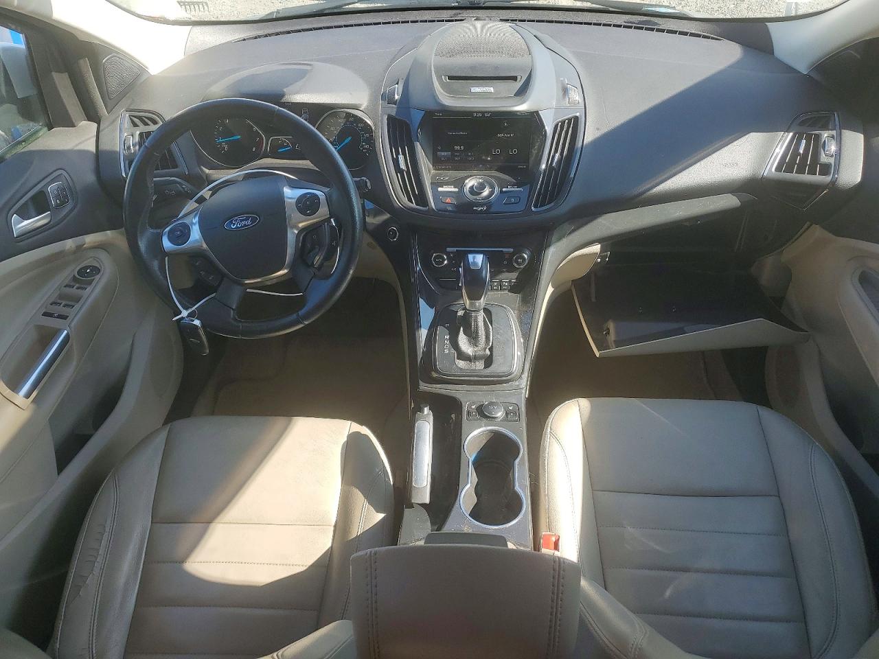 2014 Ford Escape Titanium White vin: 1FMCU9J94EUB94501