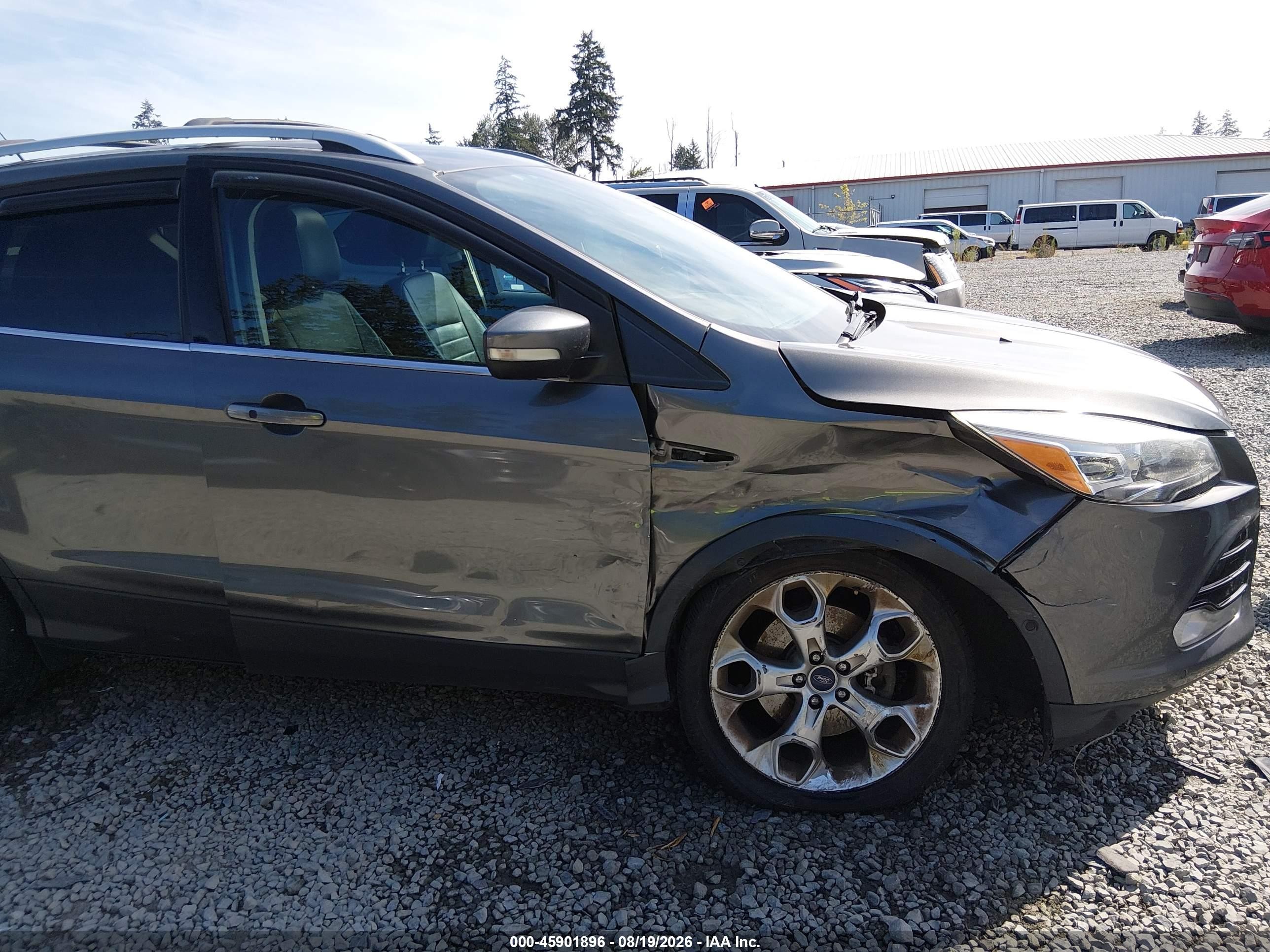 2014 Ford Escape Titanium Gray vin: 1FMCU9J94EUB96720