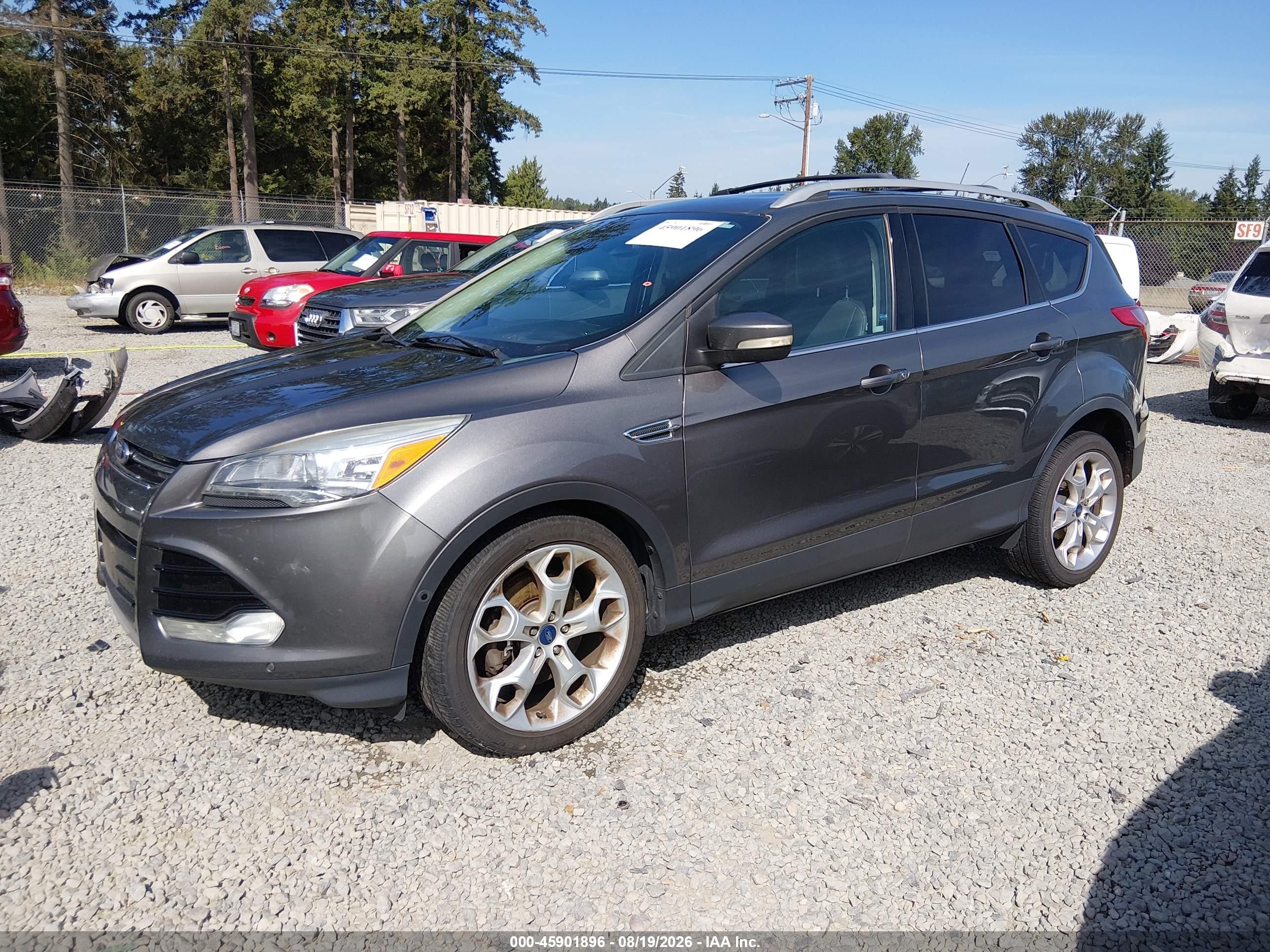2014 Ford Escape Titanium Gray vin: 1FMCU9J94EUB96720