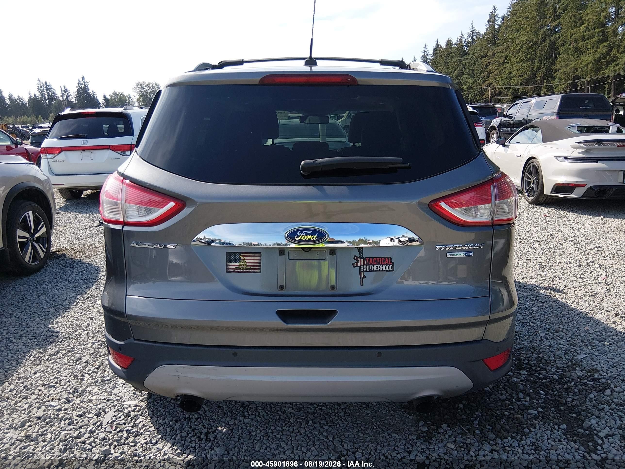 2014 Ford Escape Titanium Gray vin: 1FMCU9J94EUB96720