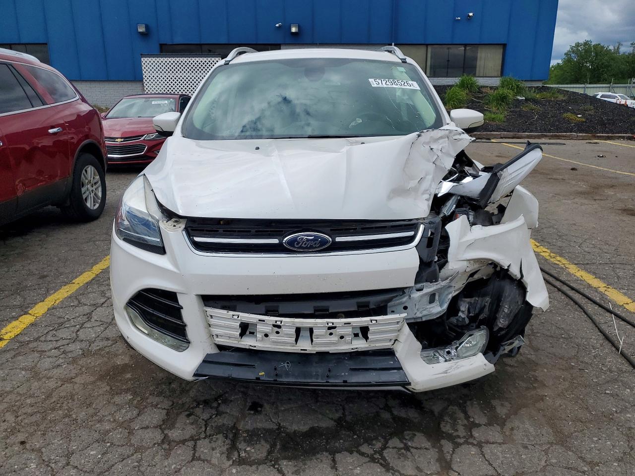 2014 Ford Escape Titanium White vin: 1FMCU9J94EUC20336
