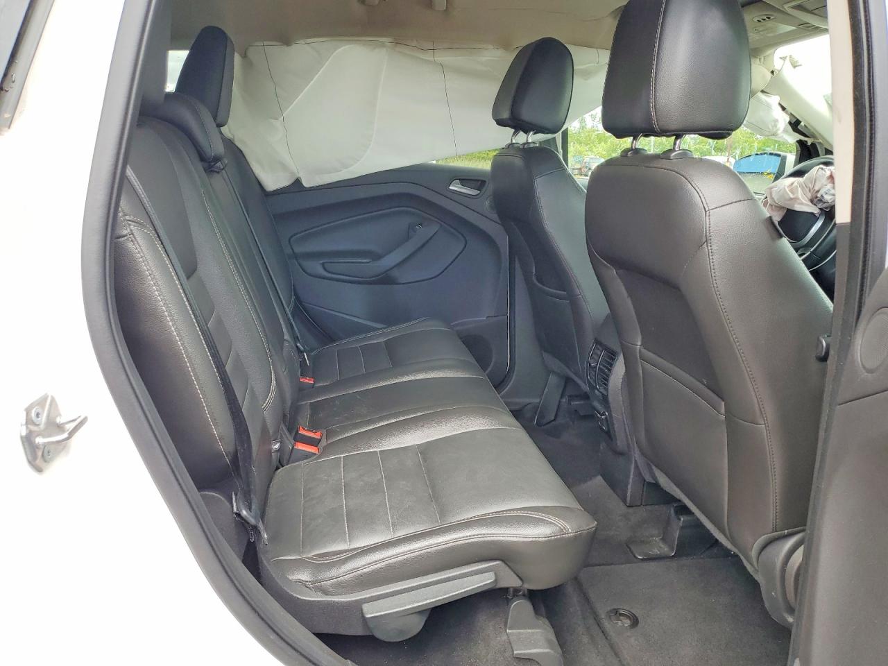 2014 Ford Escape Titanium White vin: 1FMCU9J94EUC20336
