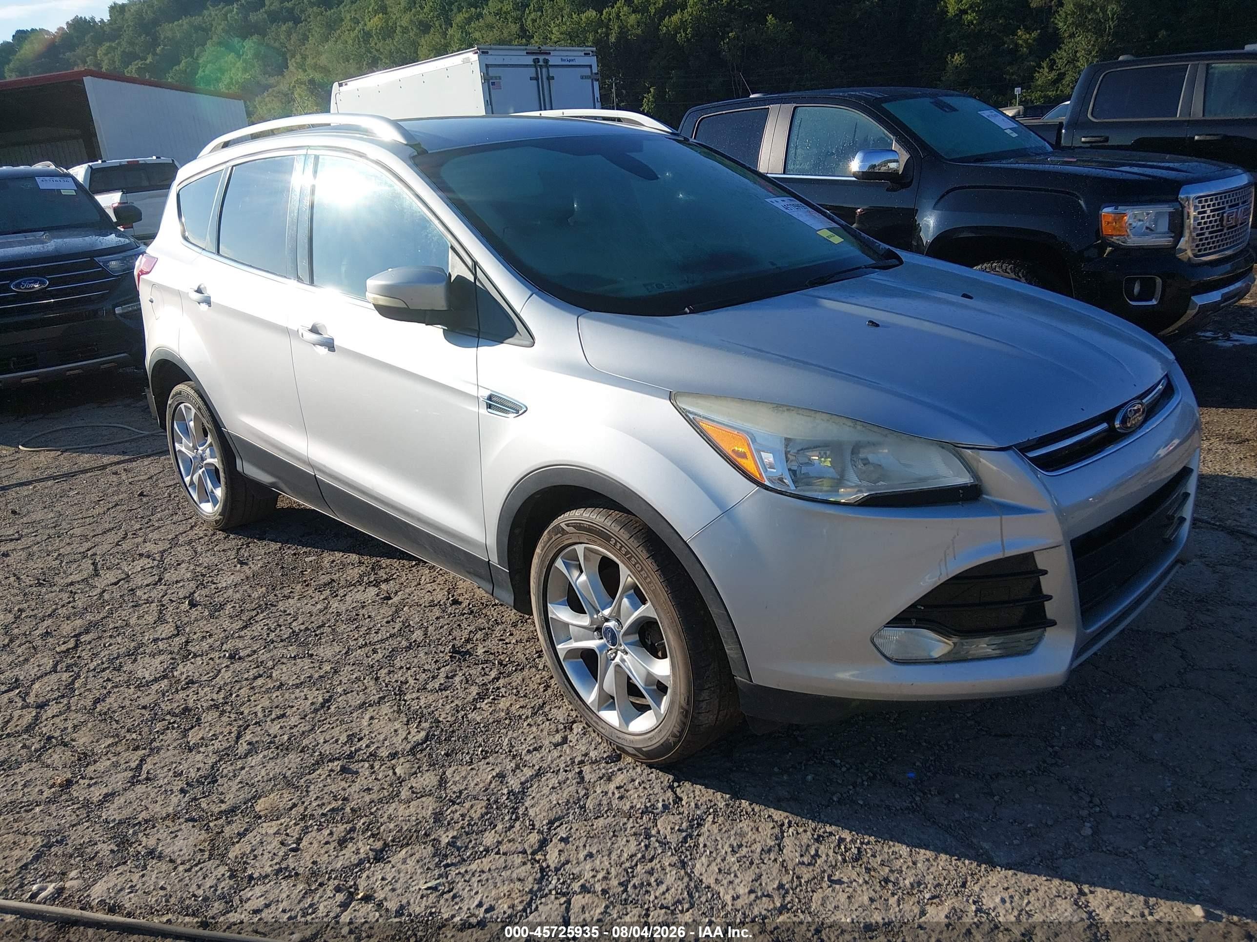 2014 Ford Escape Titanium Silver vin: 1FMCU9J94EUC77829