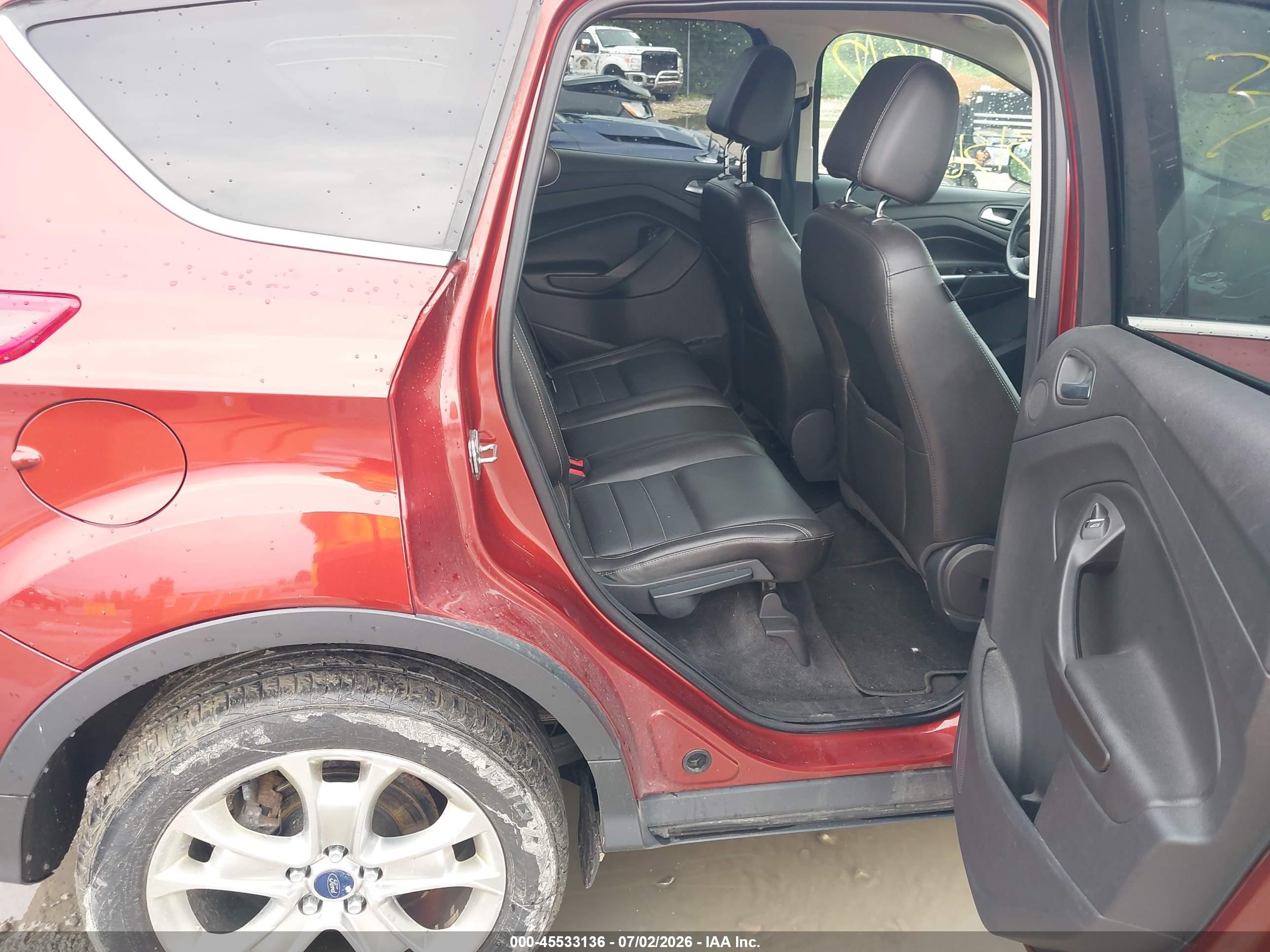 2014 Ford Escape Titanium Red vin: 1FMCU9J94EUC80746