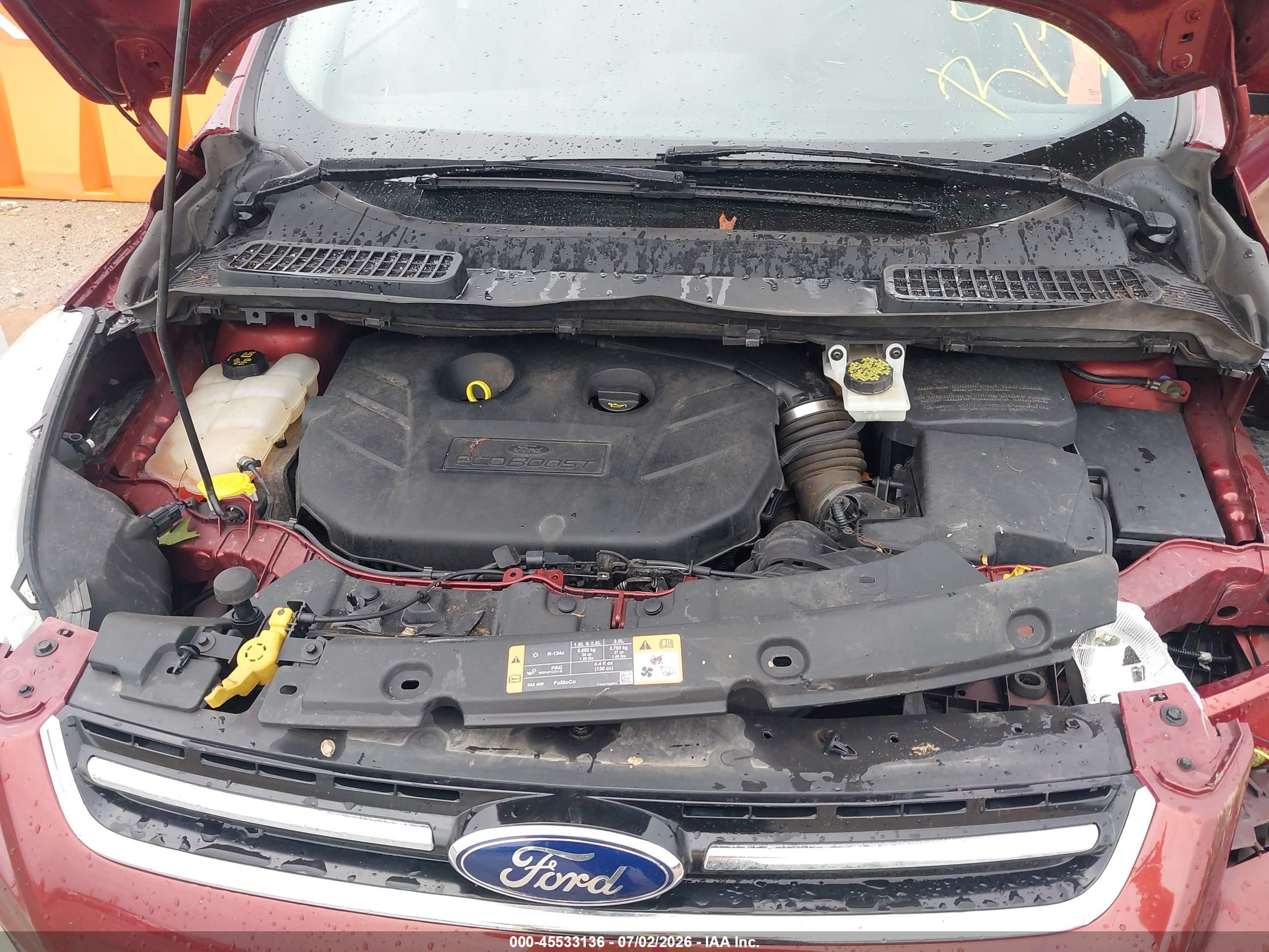 2014 Ford Escape Titanium Red vin: 1FMCU9J94EUC80746