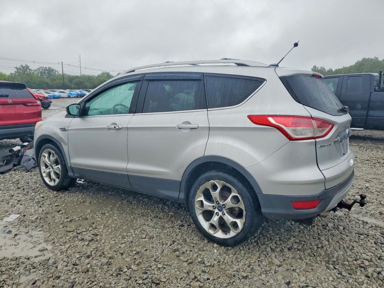 2014 Ford Escape Titanium Silver vin: 1FMCU9J94EUD55171