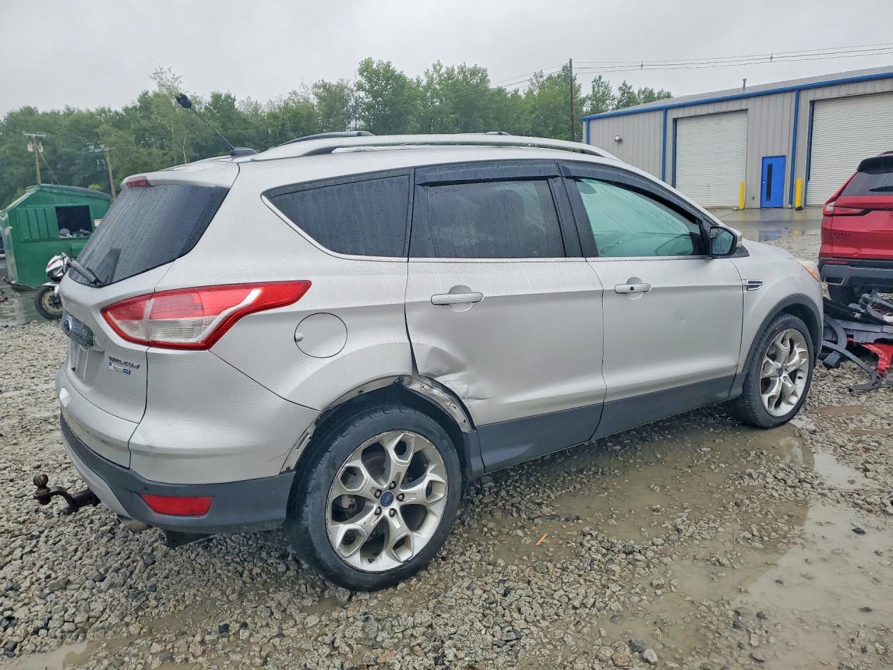 2014 Ford Escape Titanium Silver vin: 1FMCU9J94EUD55171