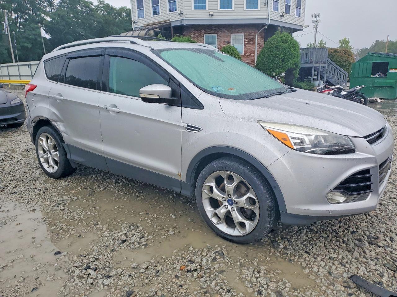 2014 Ford Escape Titanium Silver vin: 1FMCU9J94EUD55171