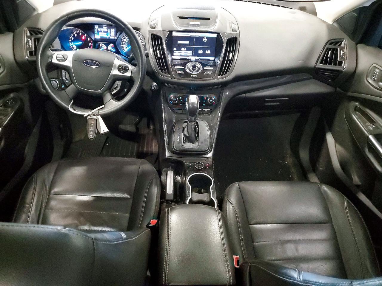 2014 Ford Escape Titanium White vin: 1FMCU9J94EUD61648