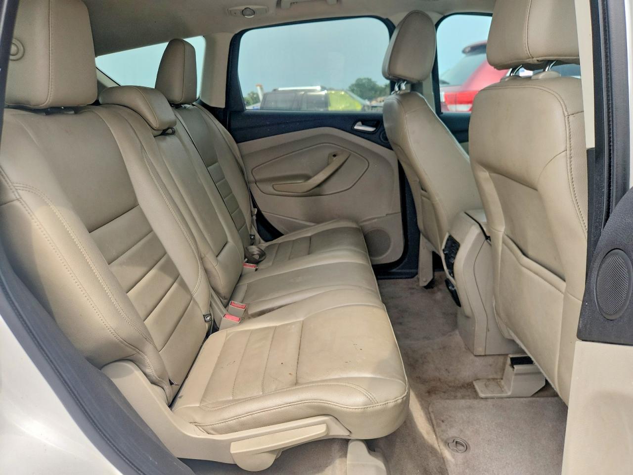 2014 Ford Escape Titanium White vin: 1FMCU9J94EUD78272