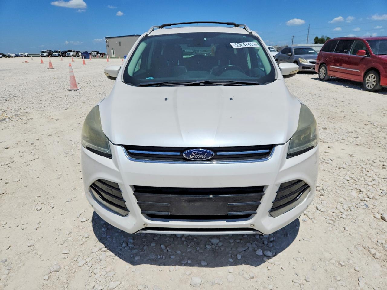 2015 Ford Escape Titanium White vin: 1FMCU9J94FUA06142