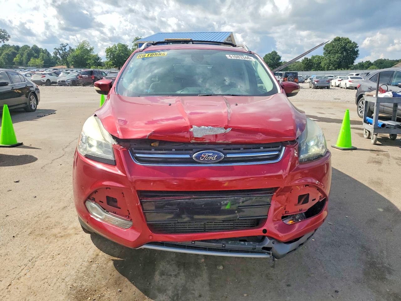 2015 Ford Escape Titanium Red vin: 1FMCU9J94FUA36760