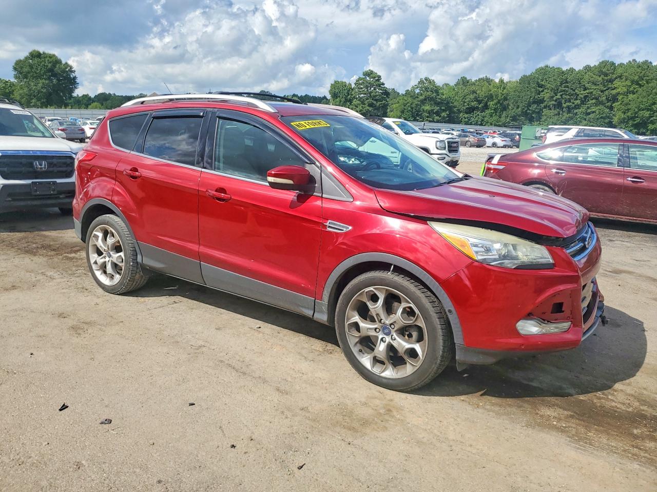 2015 Ford Escape Titanium Red vin: 1FMCU9J94FUA36760