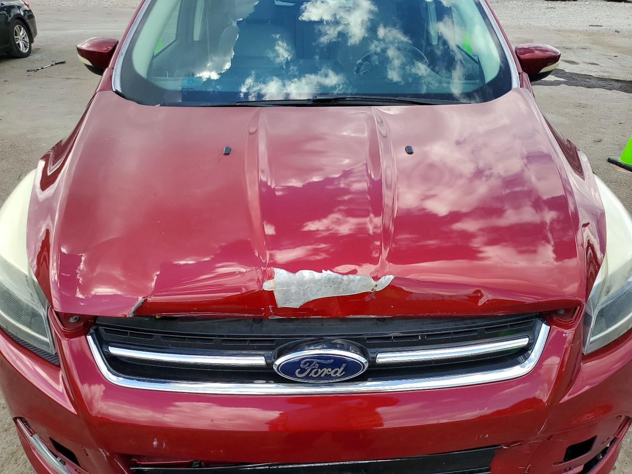 2015 Ford Escape Titanium Red vin: 1FMCU9J94FUA36760