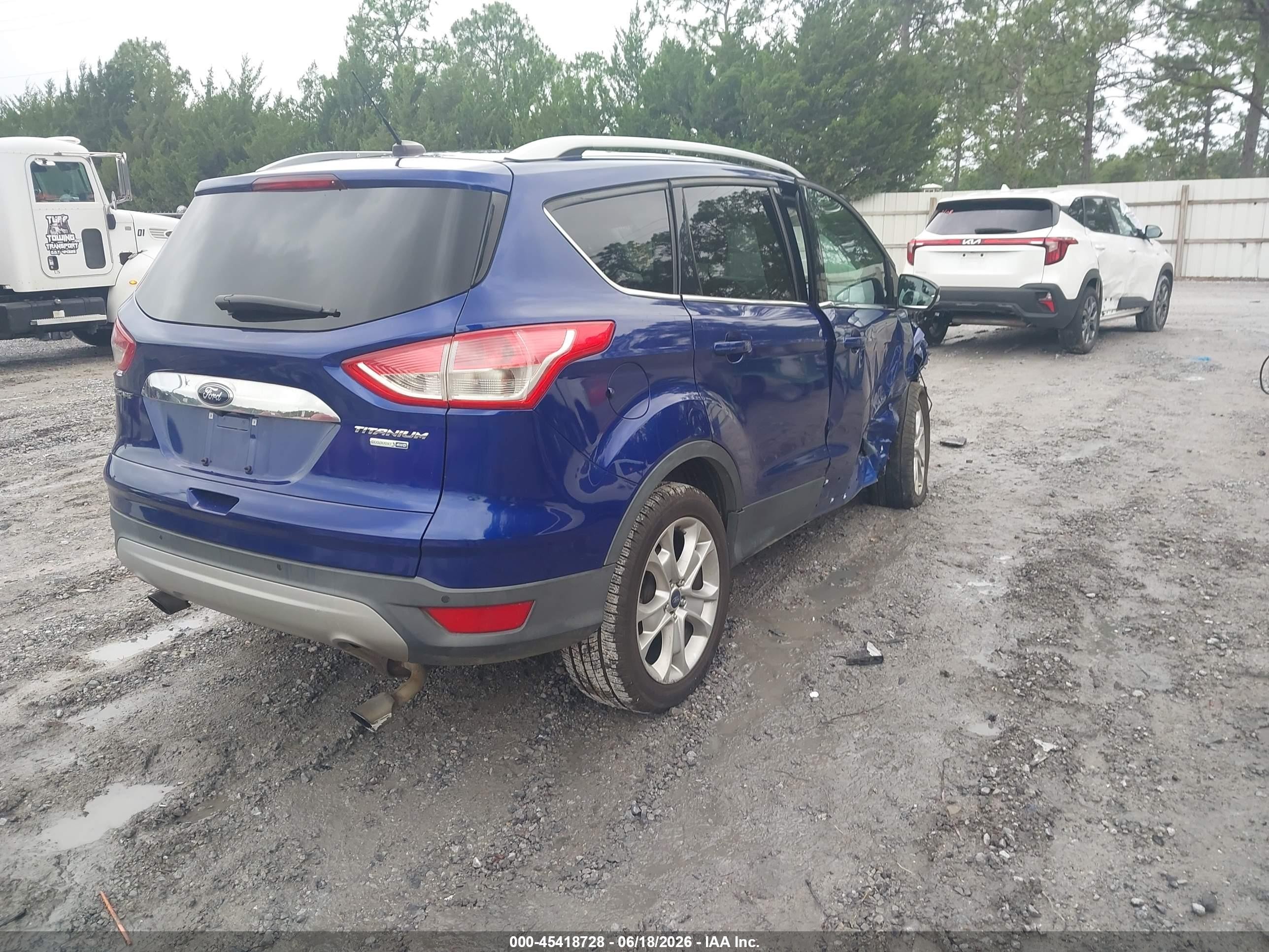 2015 Ford Escape Titanium Blue vin: 1FMCU9J94FUB86206