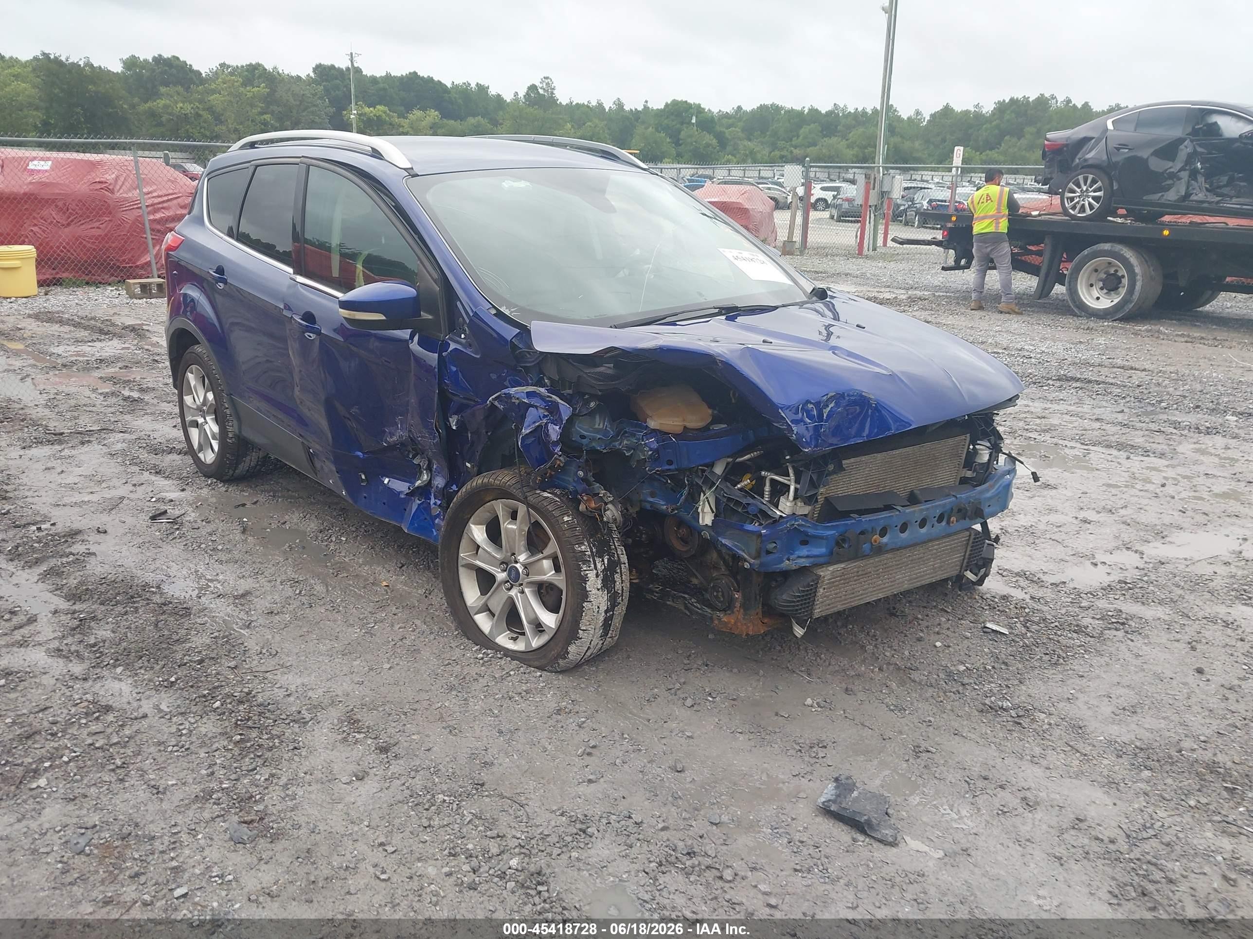 2015 Ford Escape Titanium Blue vin: 1FMCU9J94FUB86206