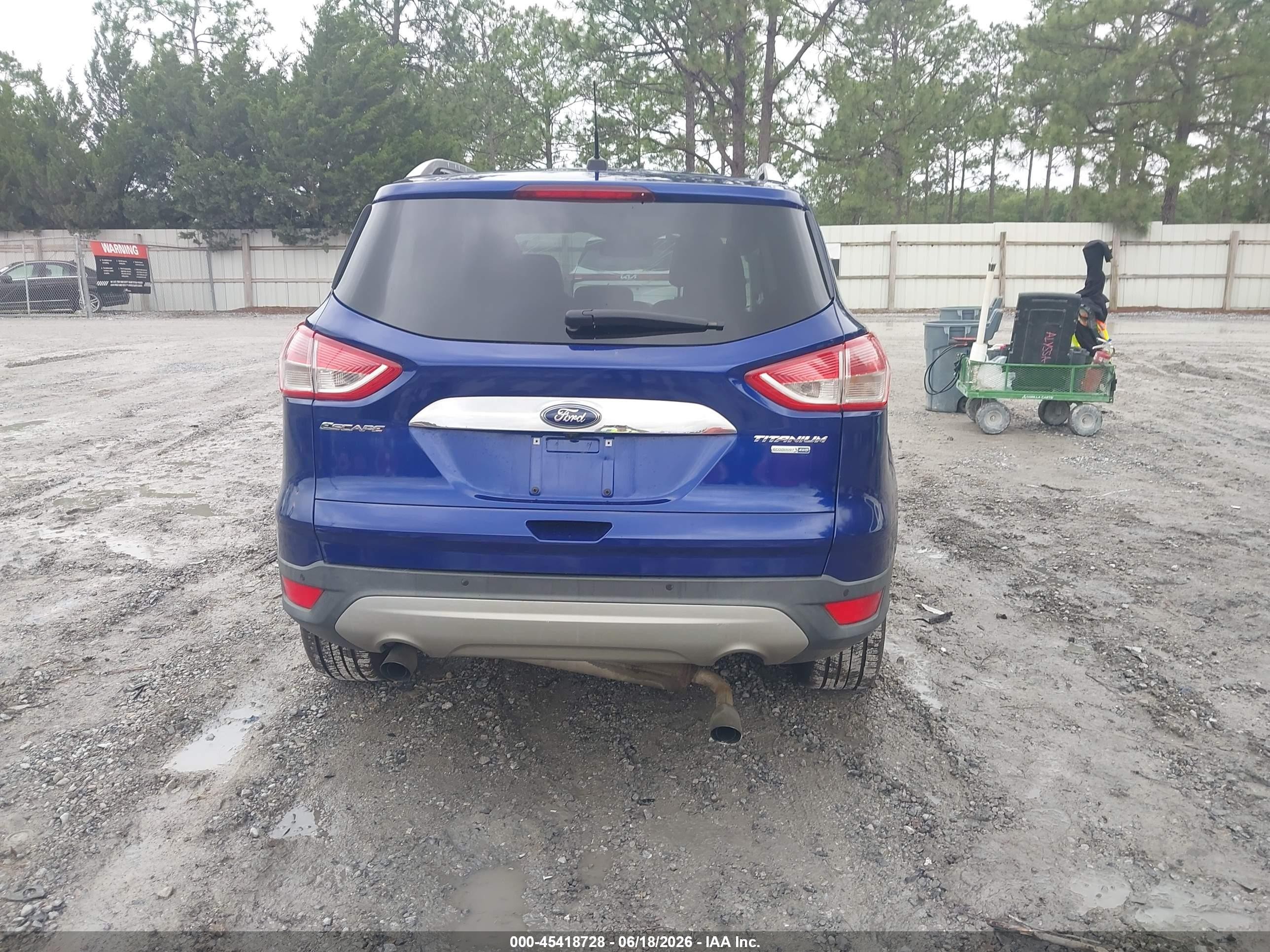 2015 Ford Escape Titanium Blue vin: 1FMCU9J94FUB86206
