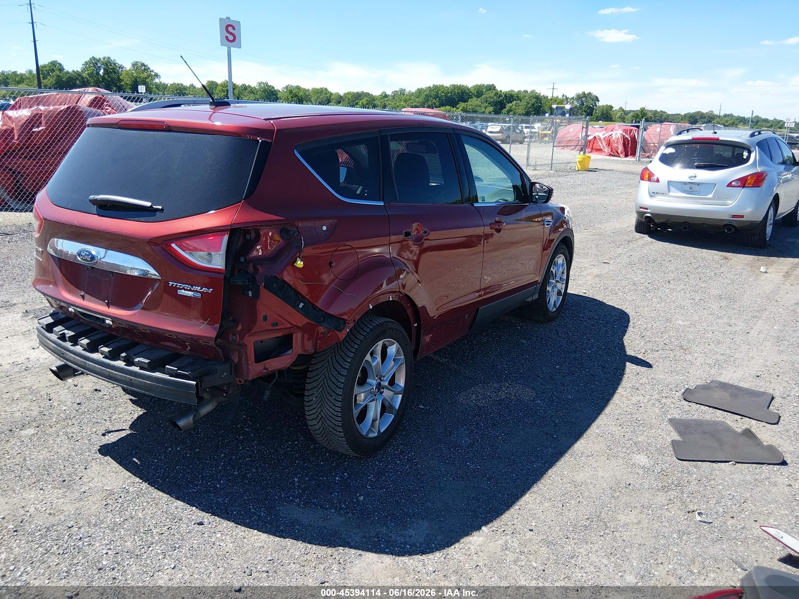 2015 Ford Escape Titanium Red vin: 1FMCU9J94FUC09967