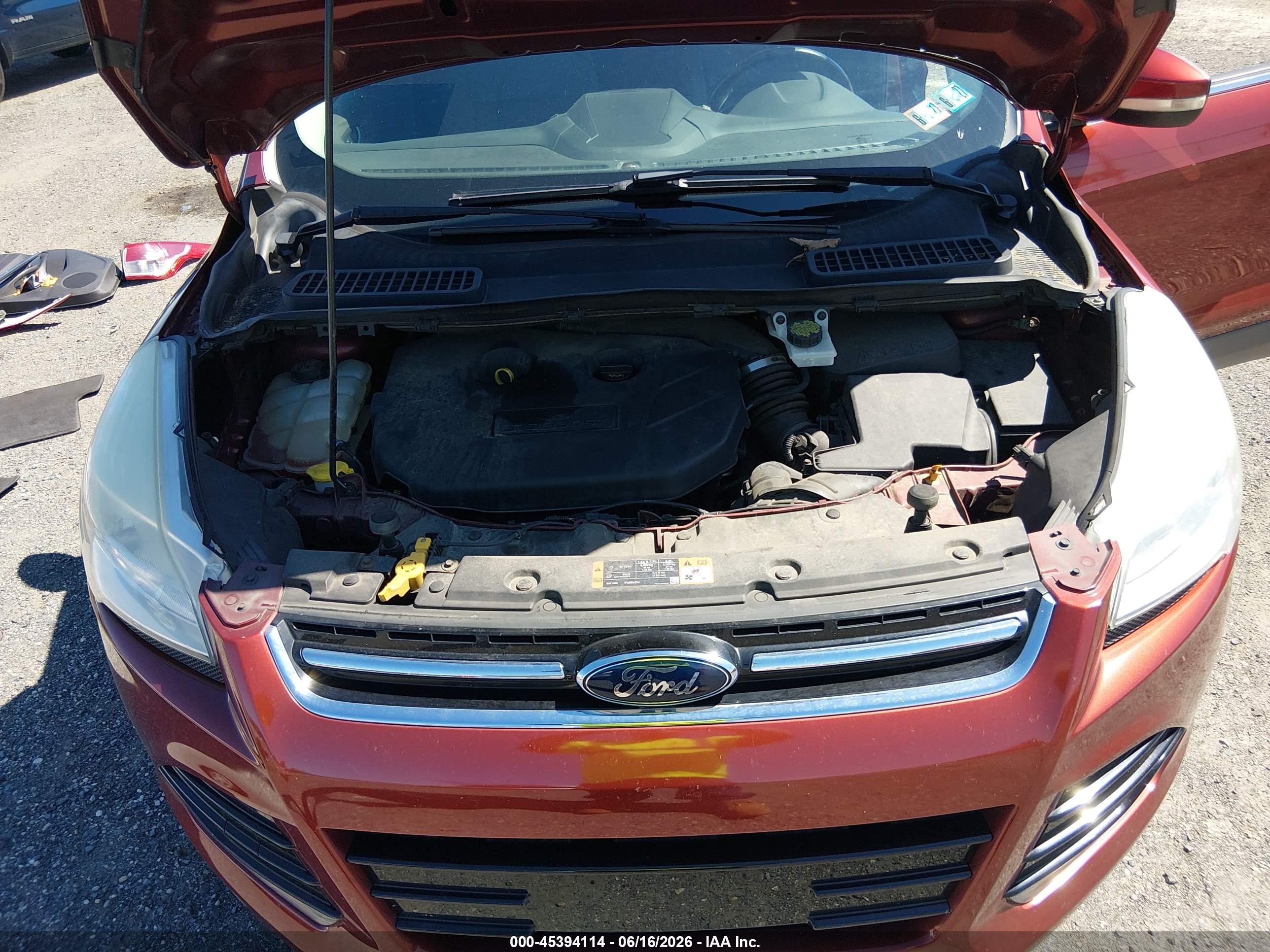 2015 Ford Escape Titanium Red vin: 1FMCU9J94FUC09967