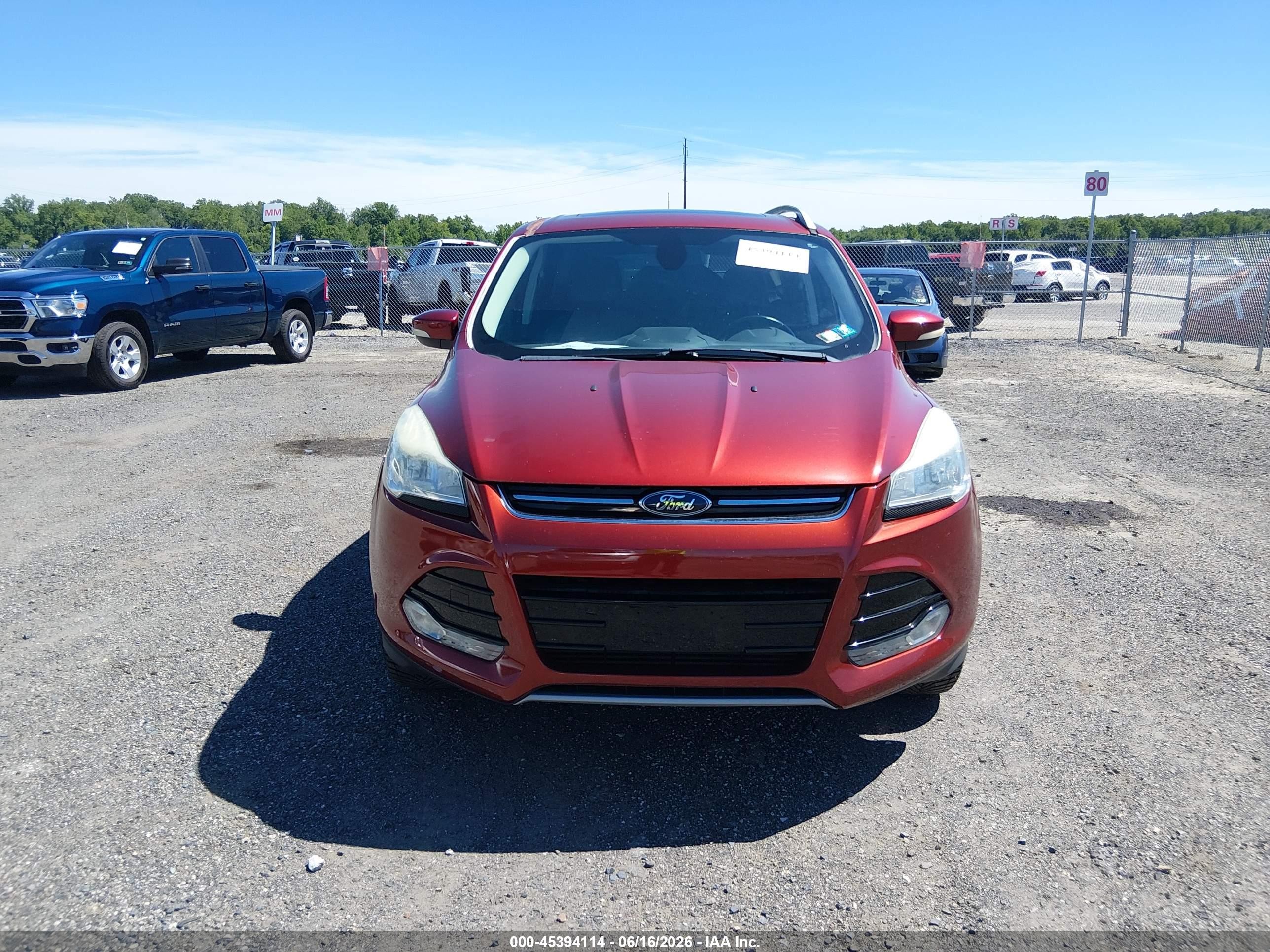 2015 Ford Escape Titanium Red vin: 1FMCU9J94FUC09967