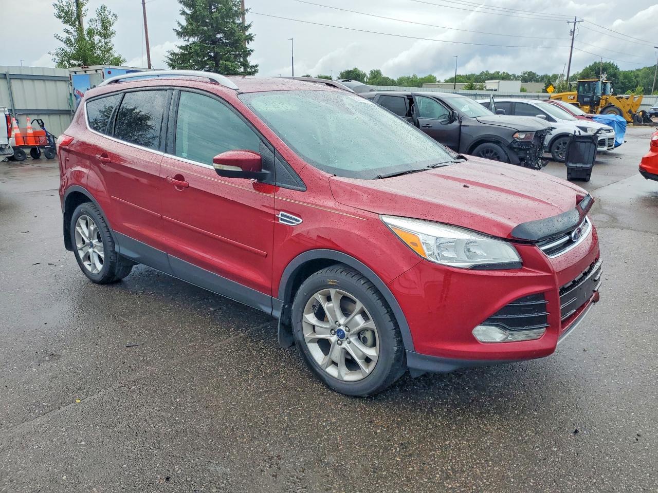 2015 Ford Escape Titanium Red vin: 1FMCU9J94FUC57307