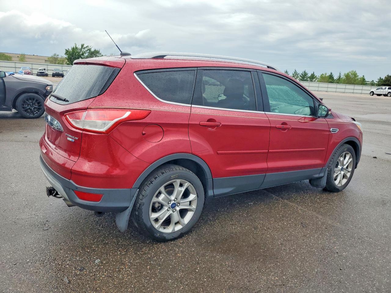 2015 Ford Escape Titanium Red vin: 1FMCU9J94FUC57307