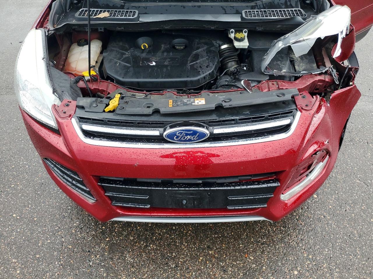 2015 Ford Escape Titanium Red vin: 1FMCU9J94FUC57307