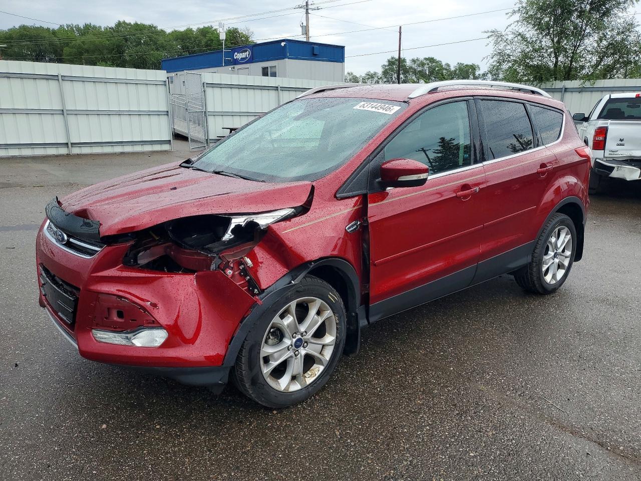 2015 Ford Escape Titanium Red vin: 1FMCU9J94FUC57307