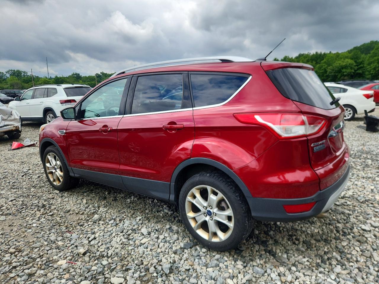 2015 Ford Escape Titanium Red vin: 1FMCU9J94FUC82305
