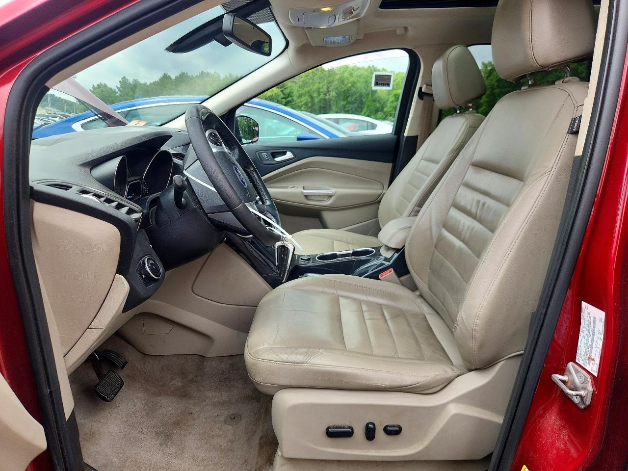 2015 Ford Escape Titanium Red vin: 1FMCU9J94FUC82305