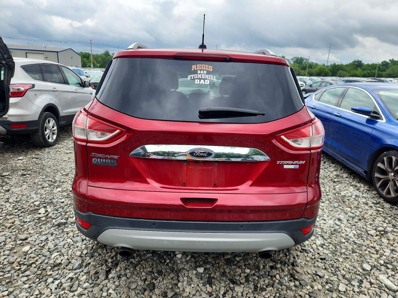 2015 Ford Escape Titanium Red vin: 1FMCU9J94FUC82305
