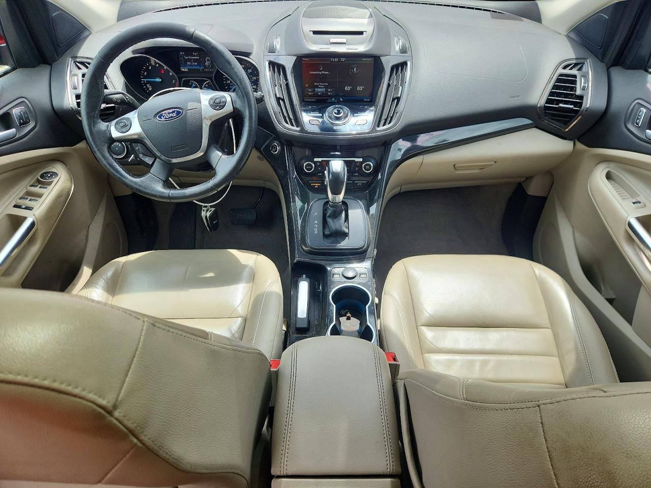 2015 Ford Escape Titanium Red vin: 1FMCU9J94FUC82305