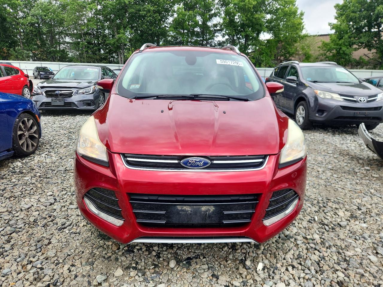 2015 Ford Escape Titanium Red vin: 1FMCU9J94FUC82305