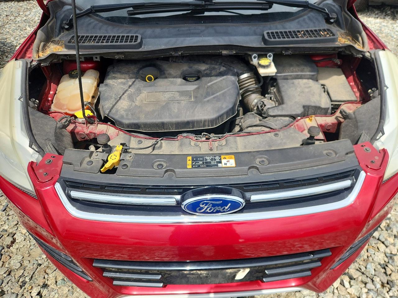 2015 Ford Escape Titanium Red vin: 1FMCU9J94FUC82305