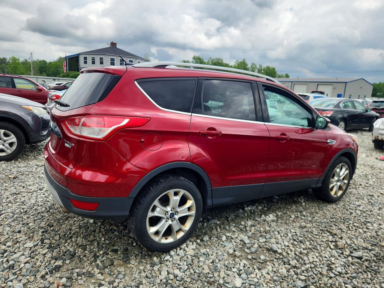 2015 Ford Escape Titanium Red vin: 1FMCU9J94FUC82305